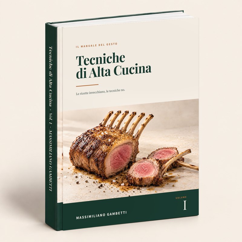Il volume I di Tecniche di Alta Cucina in edizione rigida cartonata